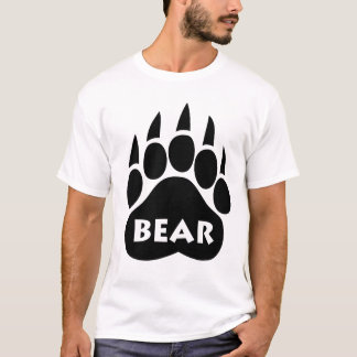 Texte de "ours" de T-shirt de patte de fierté