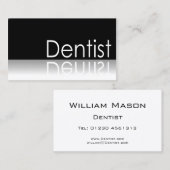 Texte de réflexion - Dentiste - Carte de visite (Devant / Derrière)