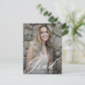 texte de script carte de postale pour annoncer une (Debout devant)