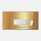 Texte de script ou nom Élégant Or Moderne Minimali (Clavier et souris)