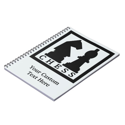 Texte d'ÉCHECS et carnet faits sur commande de (Côté gauche)