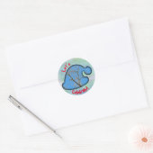 Texte des autocollants w/custom de célébration de (Enveloppe)