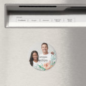 Texte des fleurs et aimant photo personnalisé (In Situ (Lave-vaisselle))