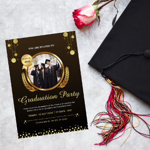 texte des invitations de la partie de graduation -