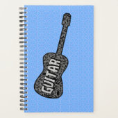 Texte des notes de musique de guitare (Devant)