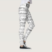 Texte d'intégrité Leggings multilingues Vos couleu (Droite)