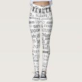 Texte d'intégrité Leggings multilingues Vos couleu (Devant)