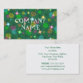 Texte du carte de visite des feux de Noël (Devant / Derrière)