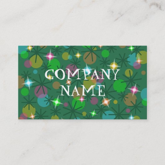 Texte du carte de visite des feux de Noël (Devant)