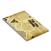 Texte du journal de presse avec vieux papier (Côté Droit)