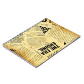 Texte du journal de presse avec vieux papier (Côté gauche)