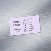 Texte du logo personnalisé Magnet Carte de visite  (In Situ)