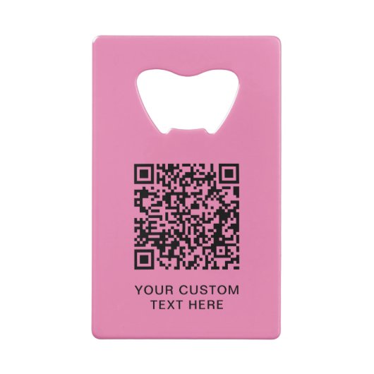 Texte du logo simple Code QR rose (Dos)