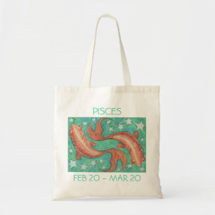 Texte du sac fourre-tout de Poissons Zodiac