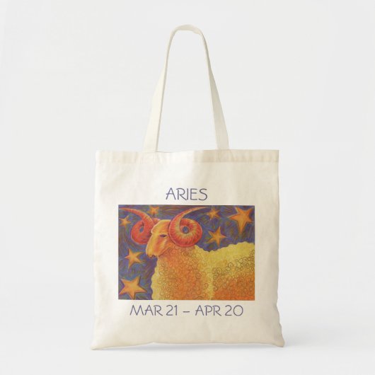 Texte du sac fourre-tout Zodiac Aries (Devant)