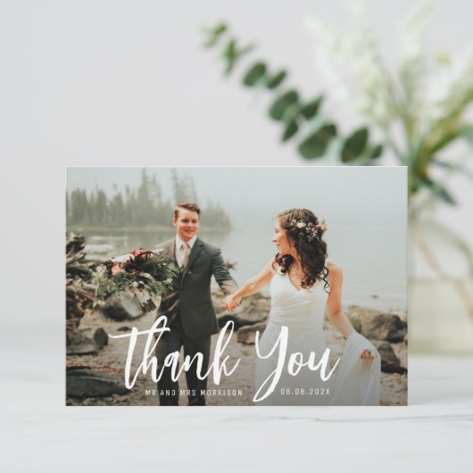 texte du script merci carte photo mariage (Debout devant)