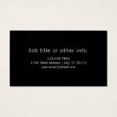 Texte éditable moderne en cadre de style de logo b (Dos)
