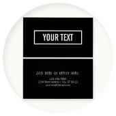 Texte éditable moderne en cadre de style de logo b
