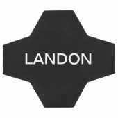 Texte éditable moderne | Noir & Blanc (Plat)