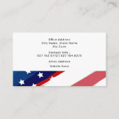 Texte en gras Carte de visite de campagne électora (Dos)