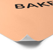 Texte et couleur personnalisés poster Donut (Coin)