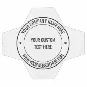 Texte et couleurs personnalisés Design de timbre p (Plat)