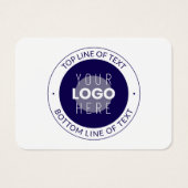 Texte et logo personnalisables | Bleu foncé violet (Devant)