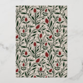 Texte Floral Classique de Vacances Joyeuses | Phot (Verso)