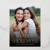 Texte Floral de Vacances Joyeuses Classique au Dos (Recto)