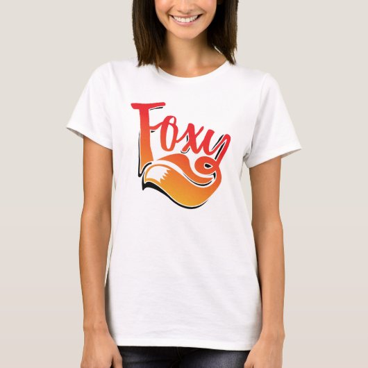 Texte Foxy sur t-shirt (Devant)