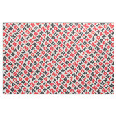 Texte graphique ABC visuel noir rouge blanc tissu (Fat Quarter)