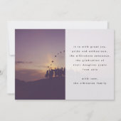 Texte Gras Bleu Plein Modèle Photo Personnalisée (Dos)