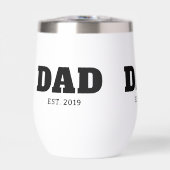 Texte Gras Noir & Blanc Est Année Papa (Avant)