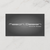Texte gris uniquement Carte de visite minimaliste (Dos)