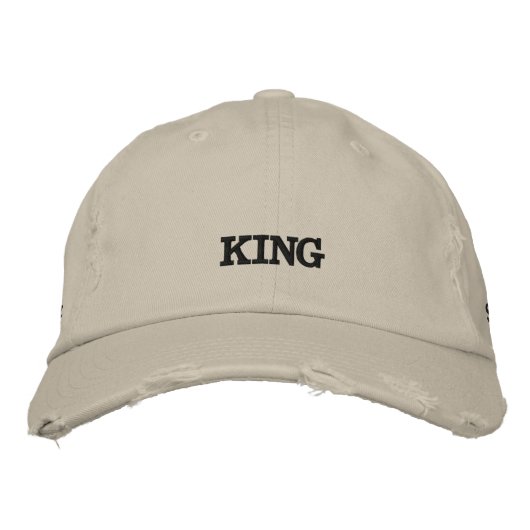 Texte imprimé Coton brodé Casquette Casquettes (Devant)