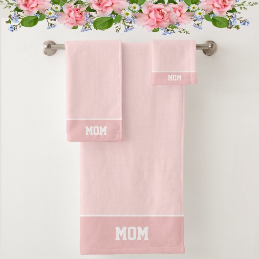 Texte Maman sur des nuances rose clair