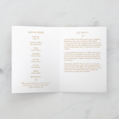 Texte Marron-Miel Fond Blanc Programme Bifolio (Intérieur)