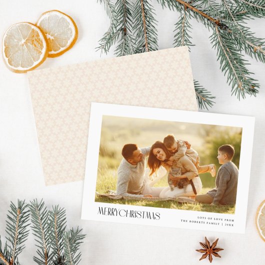 texte minimal joyeux Noël photo carte de voeux