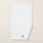Texte moderne élégant et rétro | Gris (Serviette à main)