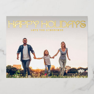 TEXTE MODERNE HEUREUX VACANCES Gold Photo