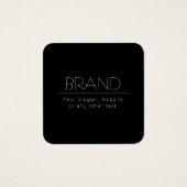 Texte modifiable minimaliste moderne | Noir & Blan (Devant)