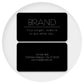 Texte modifiable minimaliste moderne | Noir & Blan