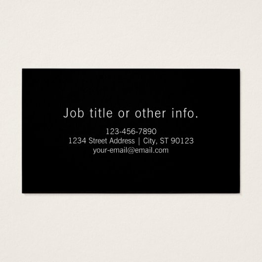 Texte modifiable moderne dans le cadre style logo  (Dos)