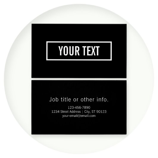 Texte modifiable moderne dans le cadre style logo 