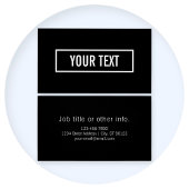 Texte modifiable moderne dans le cadre style logo 