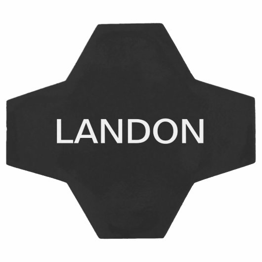 Texte modifiable moderne | Noir et blanc (Plat)