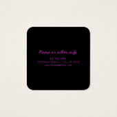 Texte Monogrammé Moderne Éditable & Ombre Violet (Dos)