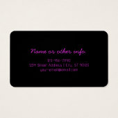 Texte Monogrammé Moderne Éditable & Ombre Violet (Dos)