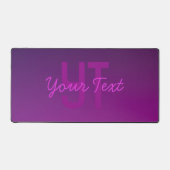 Texte monogramme modifiable moderne & Ombre violet (Recto)