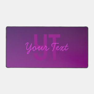 Texte monogramme modifiable moderne & Ombre violet